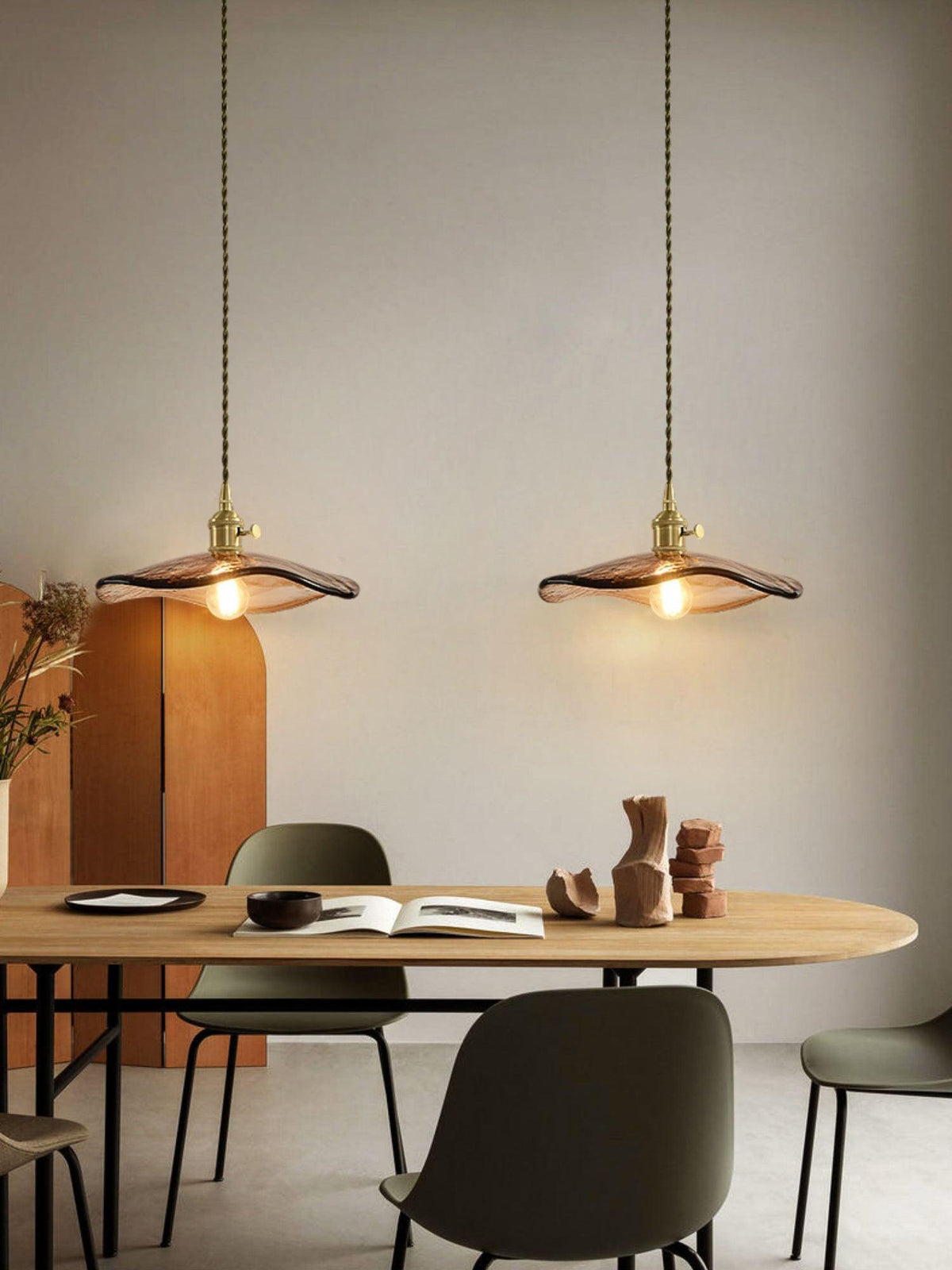 Suspension Aquilon en verre et laiton – vue 21