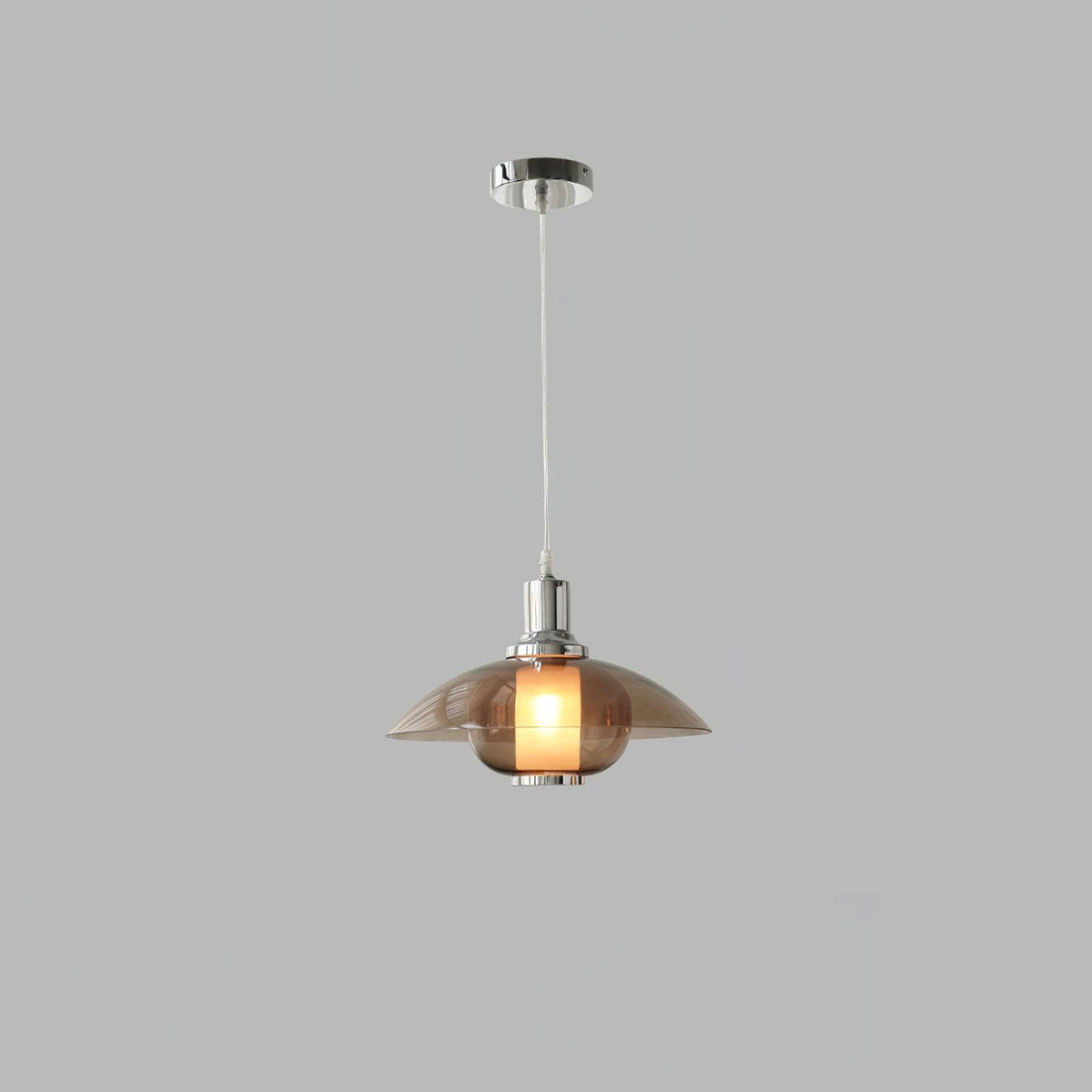 Suspension Mirabelle en verre et métal – vue 13