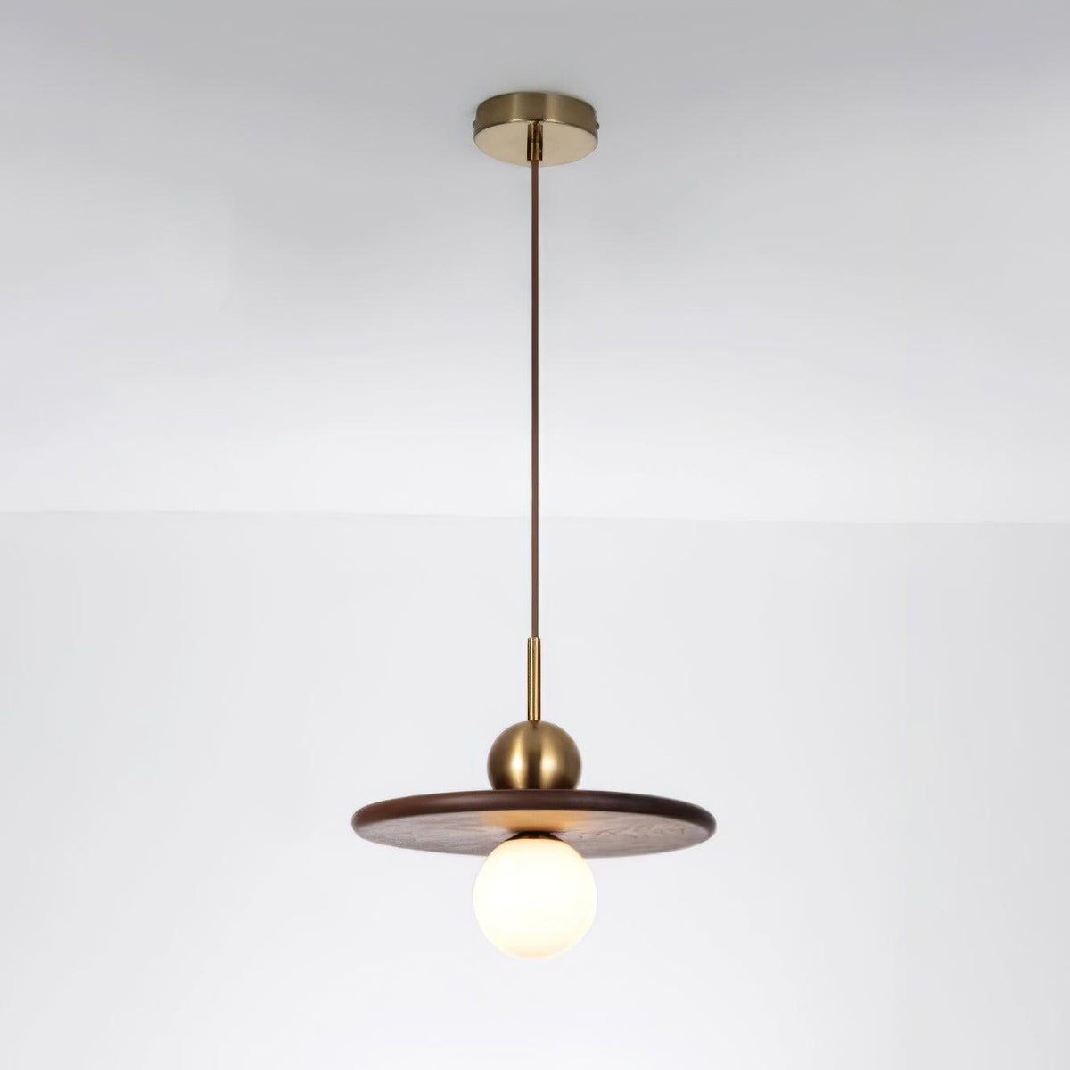 Suspension Aiguière en verre et noyer – vue 9