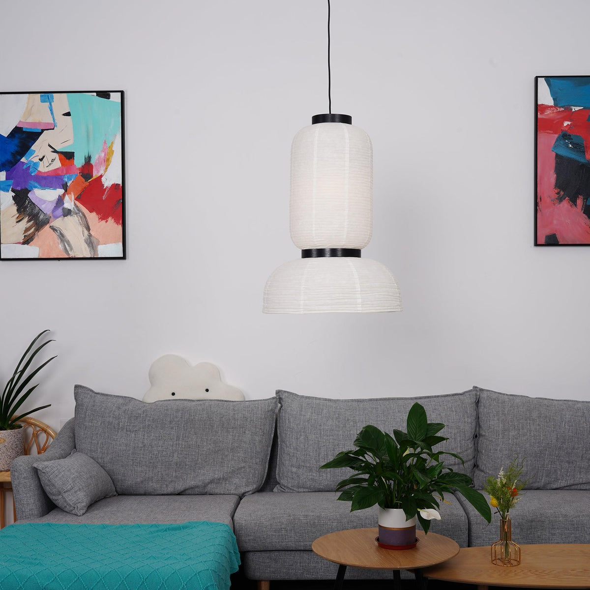 Suspension Rocaille en papier et chêne – vue 42