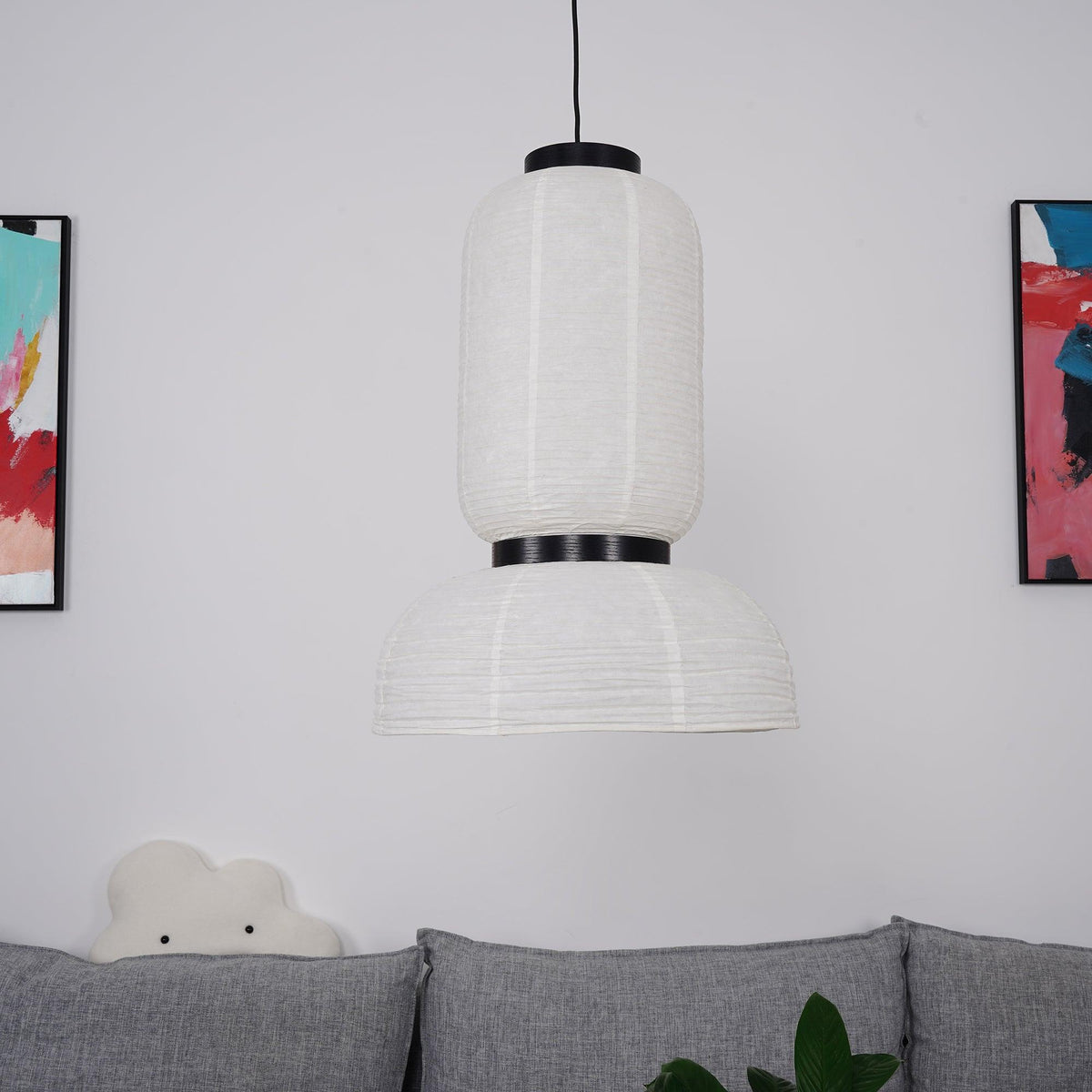 Suspension Rocaille en papier et chêne – vue 44