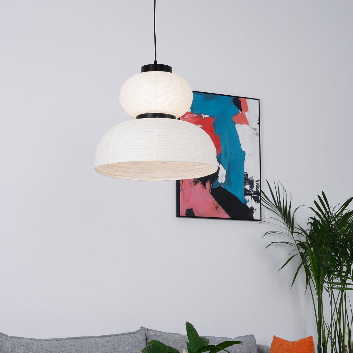 Suspension Rocaille en papier et chêne – vue 50