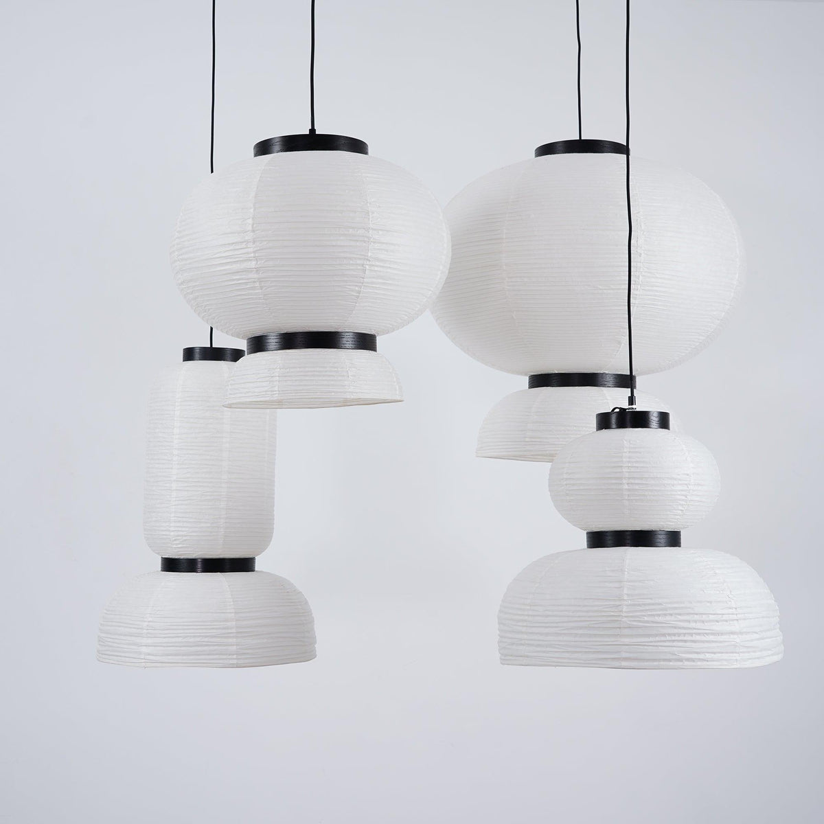 Suspension Rocaille en papier et chêne – vue 54