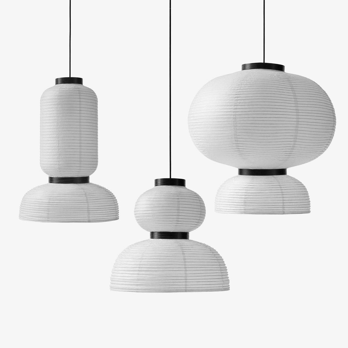 Suspension Rocaille en papier et chêne – vue 76