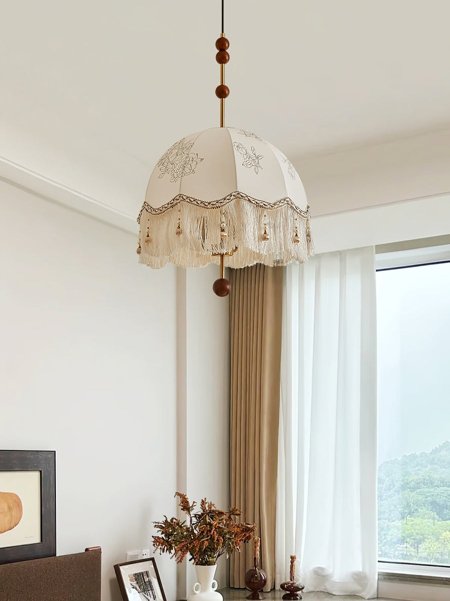 Suspension Carnac en tissu et fer – vue 3