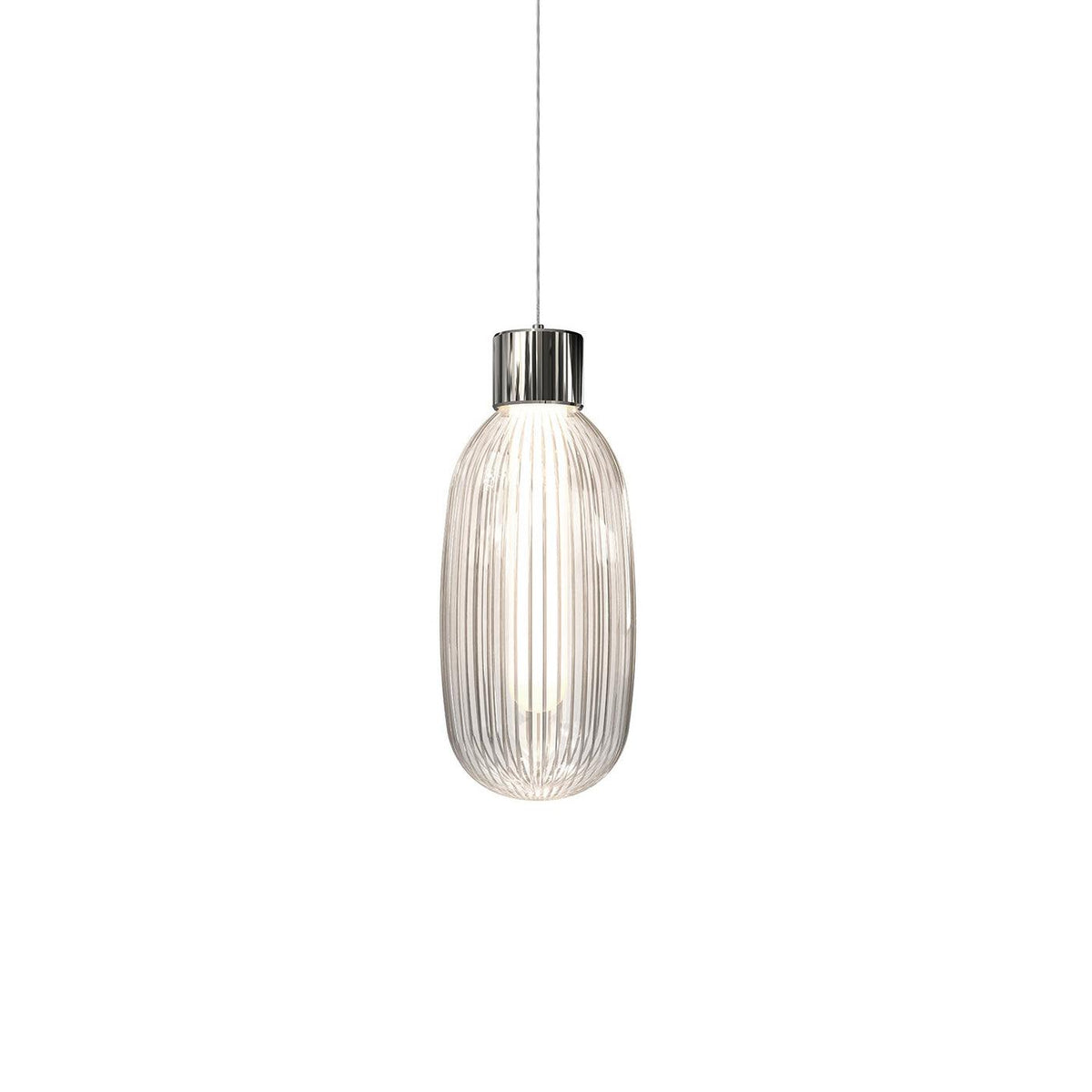 Suspension Burano en aluminium et verre – vue 21