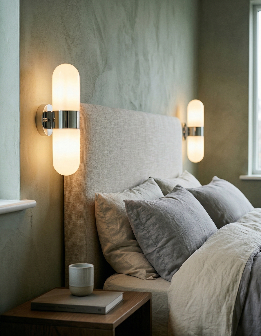Applique Murale Capsule en verre opalin – vue 4