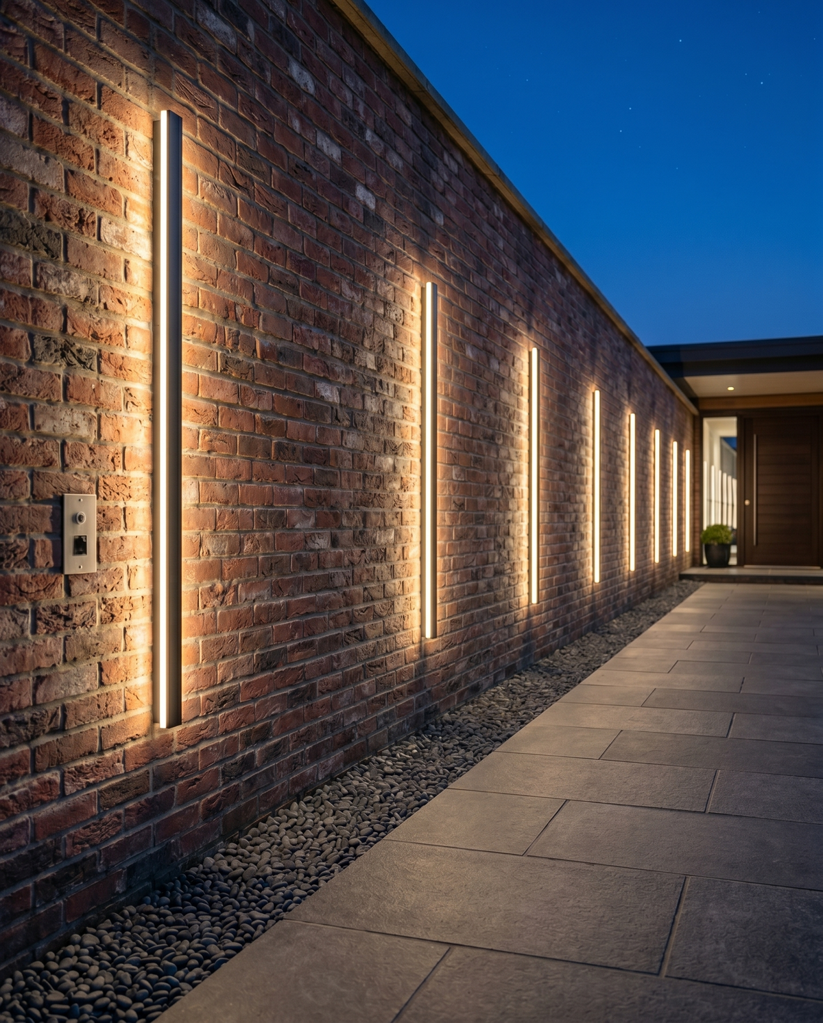 Applique Murale Trait, ligne LED en aluminium – vue 9