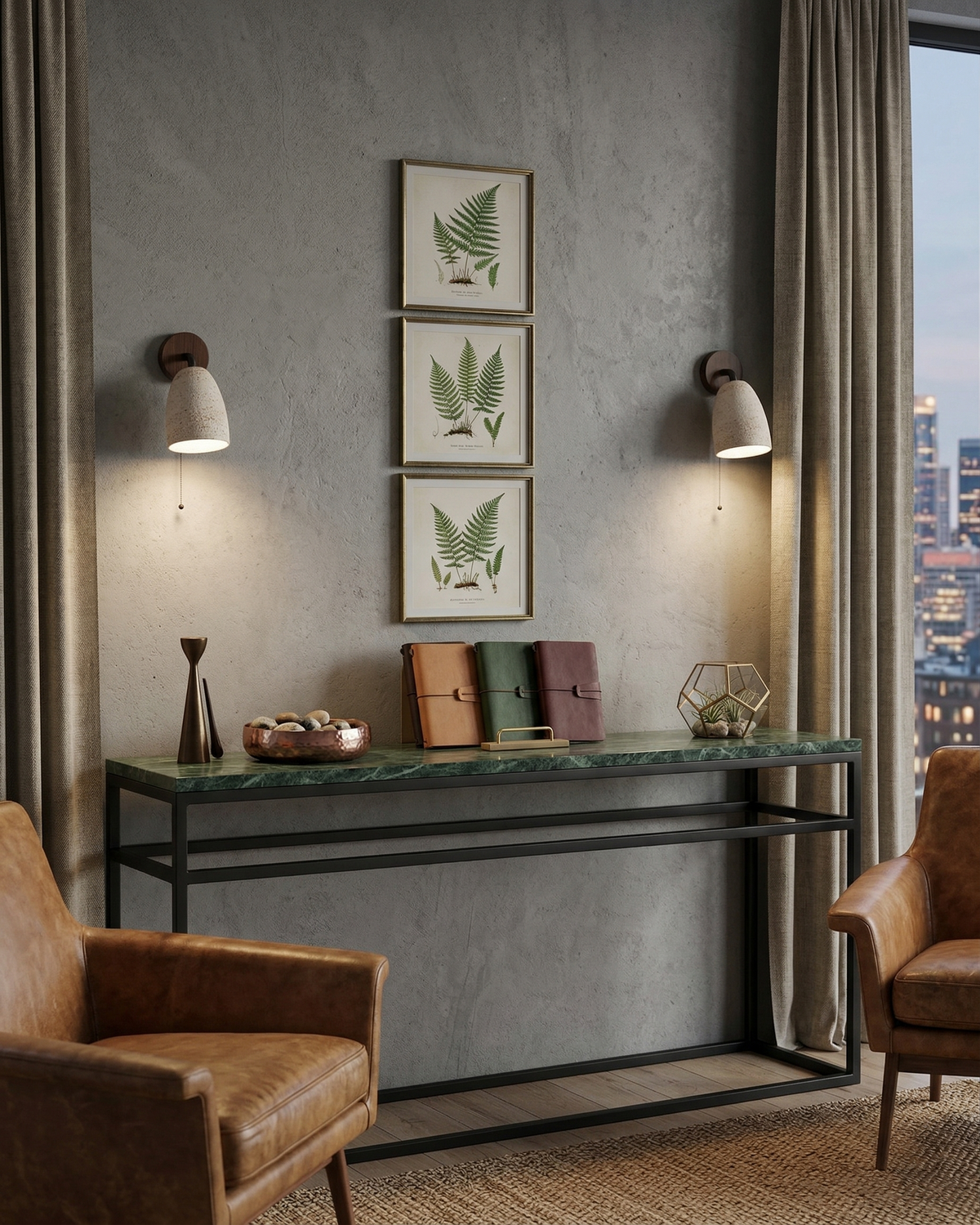 Applique Murale Tivoli en travertin et bois – vue 10