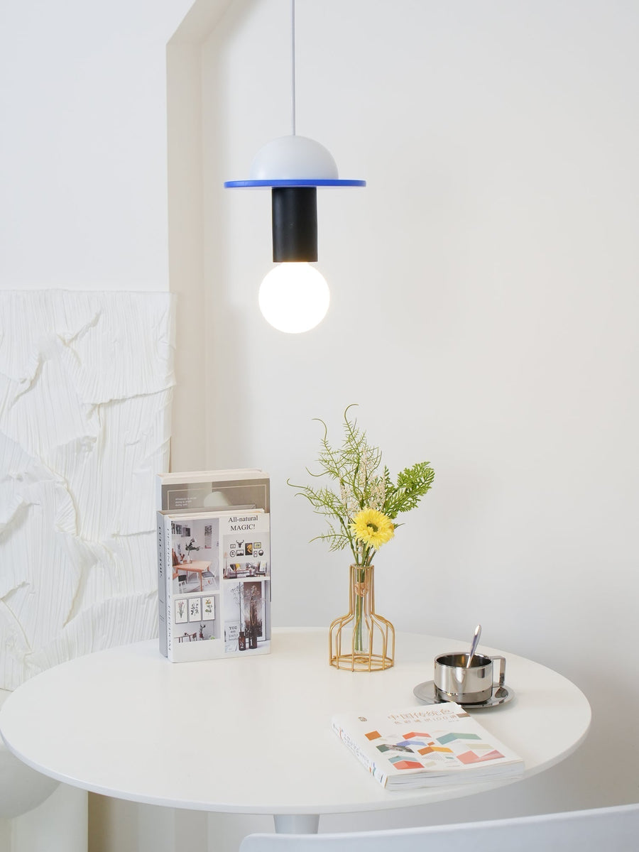 Suspension Kaléidoscope en bois et verre – vue 3