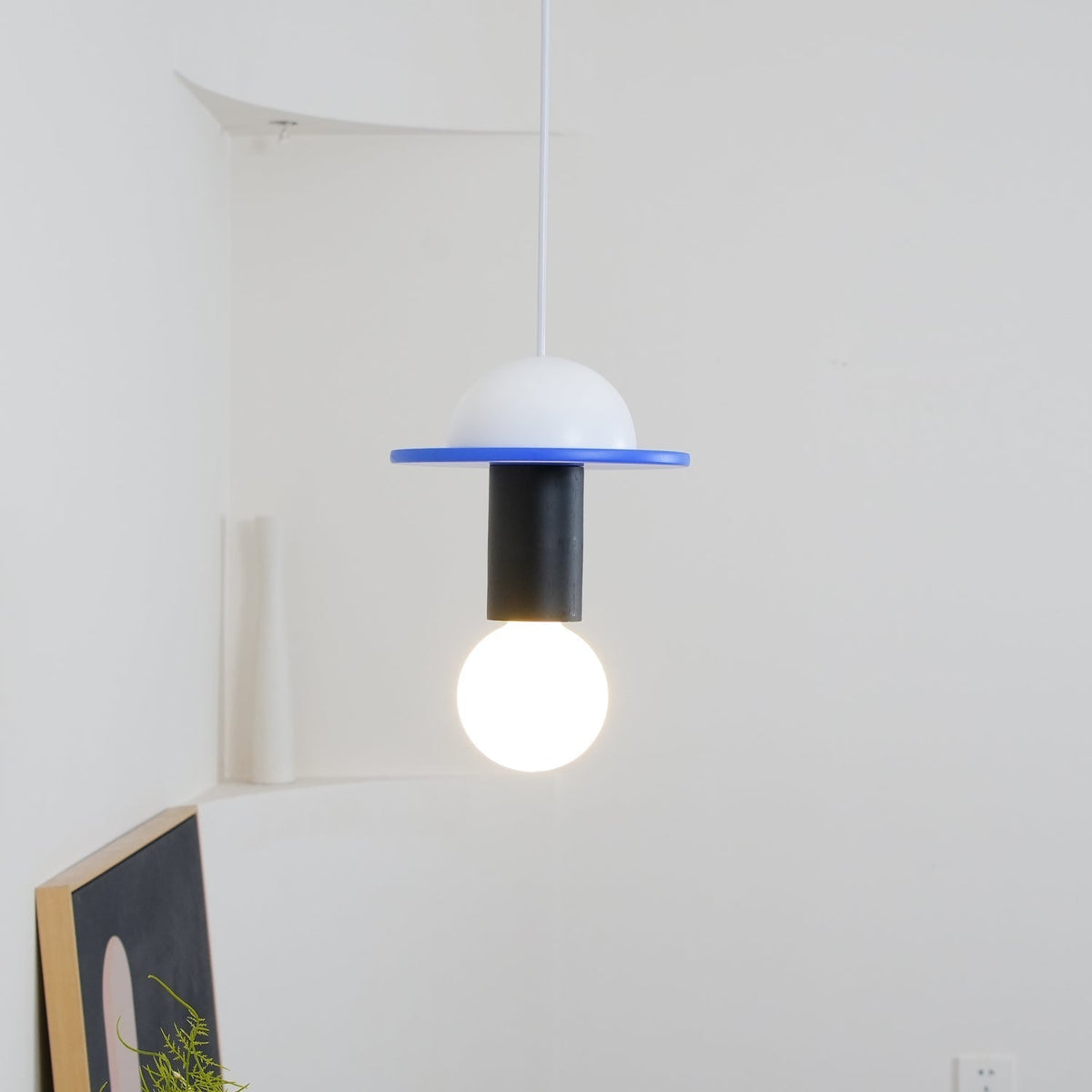 Suspension Kaléidoscope en bois et verre – vue 110