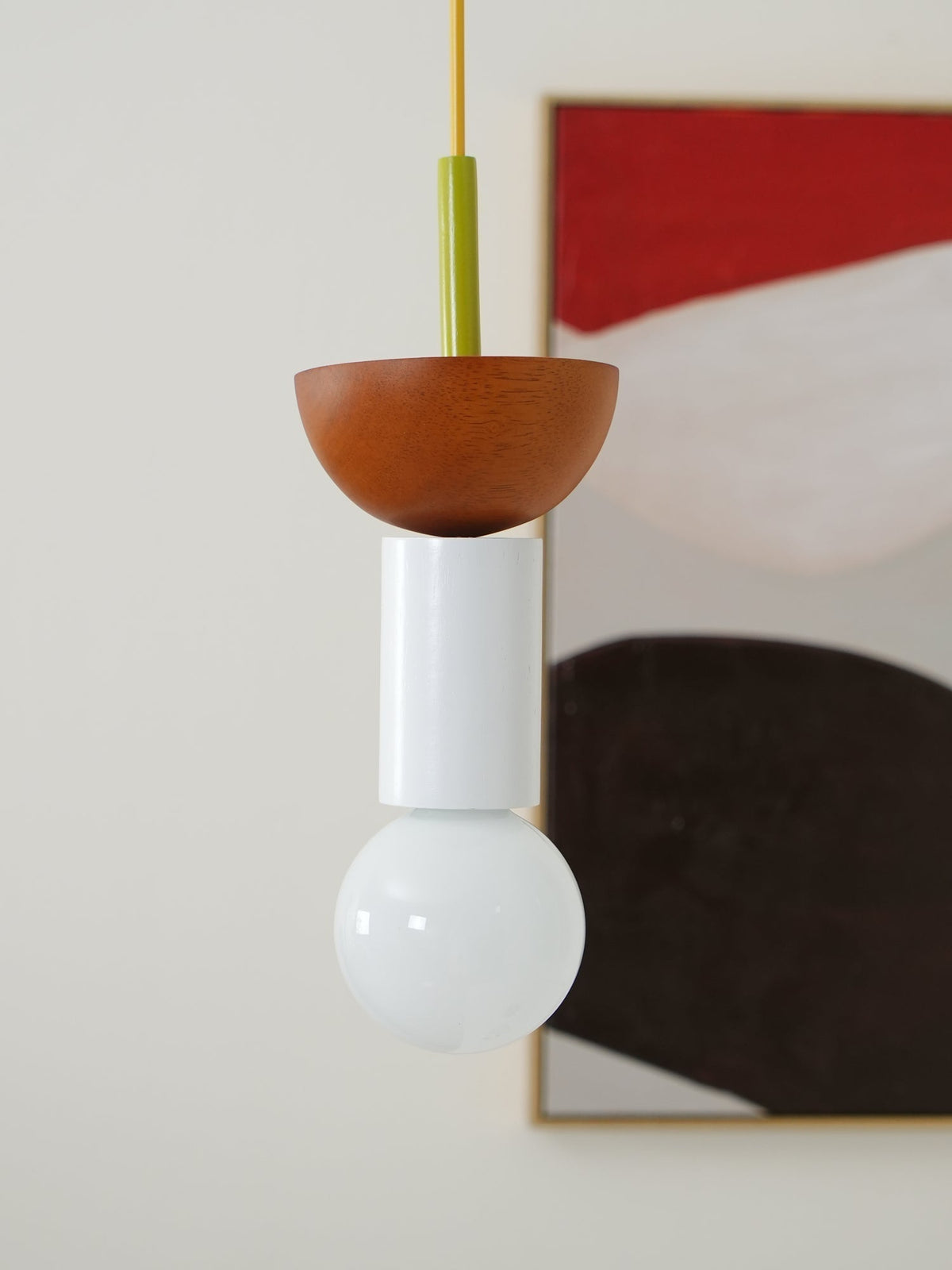 Suspension Kaléidoscope en bois et verre – vue 11