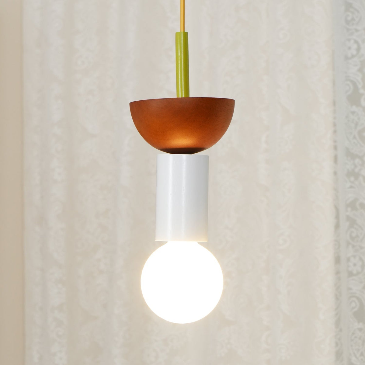 Suspension Kaléidoscope en bois et verre – vue 14