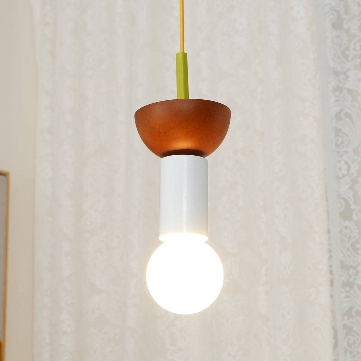 Suspension Kaléidoscope en bois et verre – vue 15