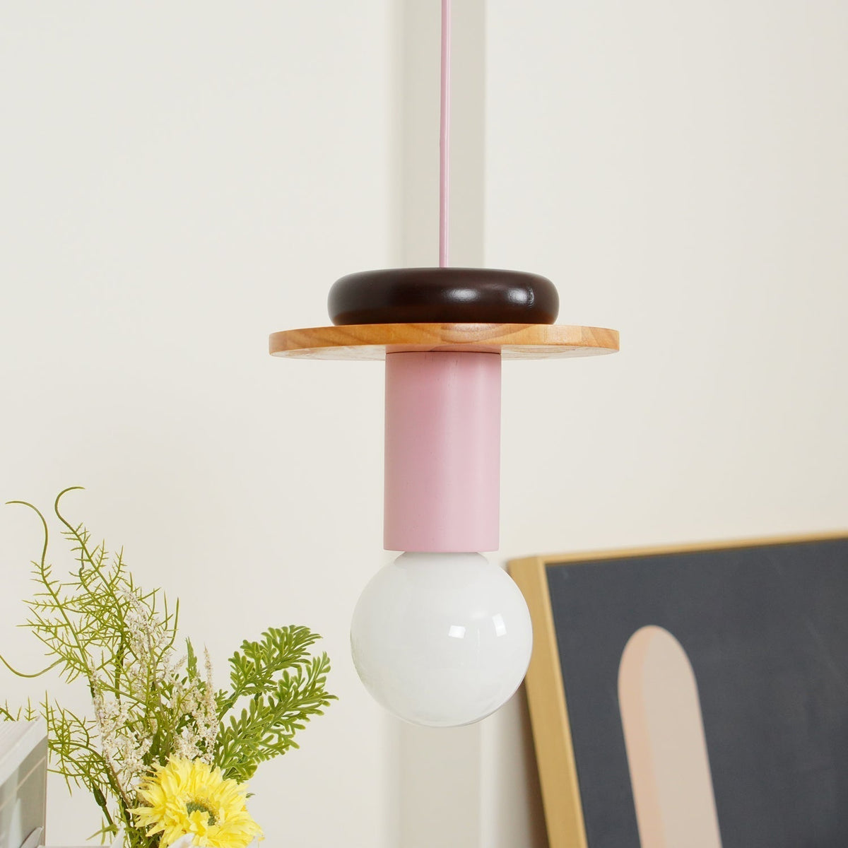 Suspension Kaléidoscope en bois et verre – vue 23