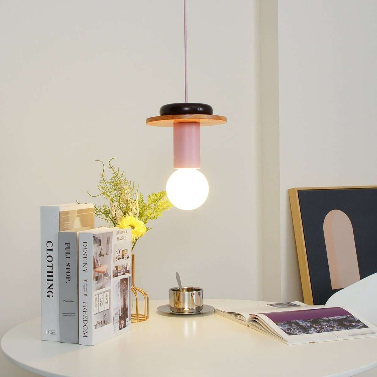 Suspension Kaléidoscope en bois et verre – vue 27
