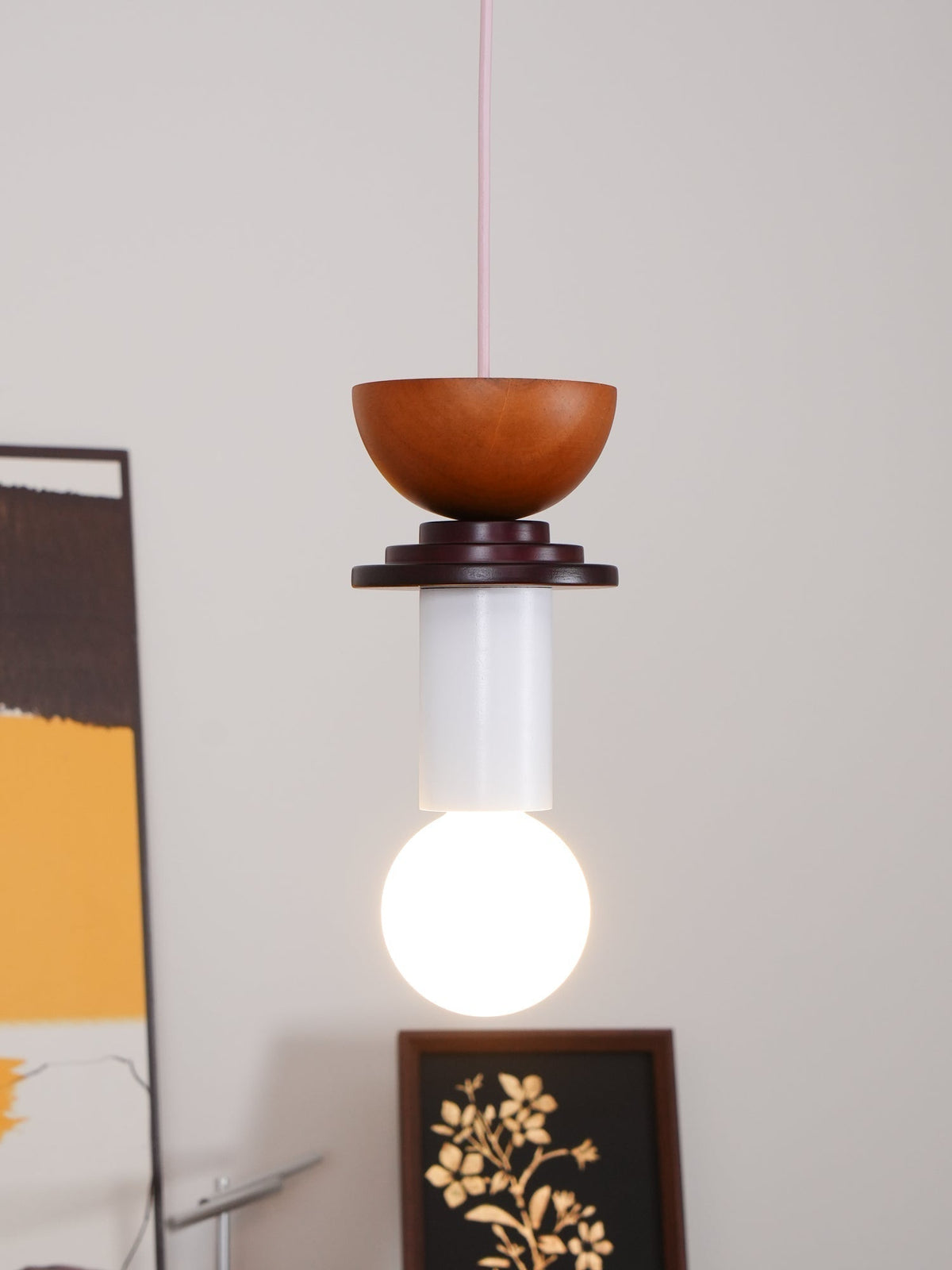 Suspension Kaléidoscope en bois et verre – vue 51