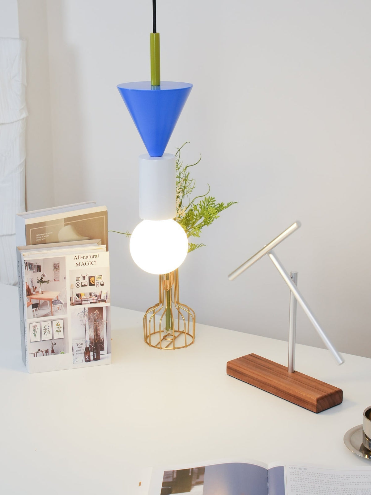 Suspension Kaléidoscope en bois et verre – vue 43