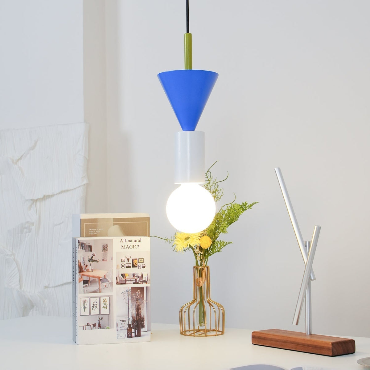 Suspension Kaléidoscope en bois et verre – vue 44