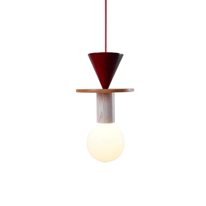Suspension Kaléidoscope en bois et verre – vue 127