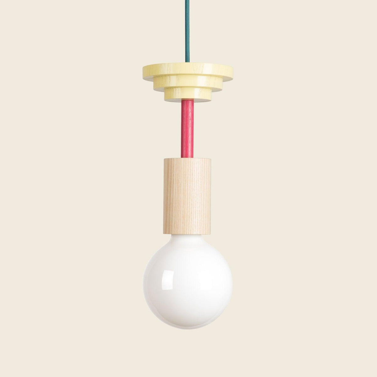 Suspension Kaléidoscope en bois et verre – vue 112