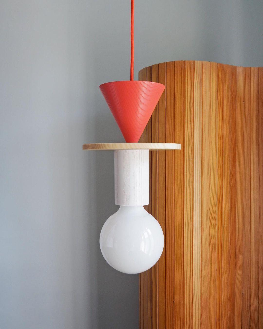 Suspension Kaléidoscope en bois et verre – vue 119
