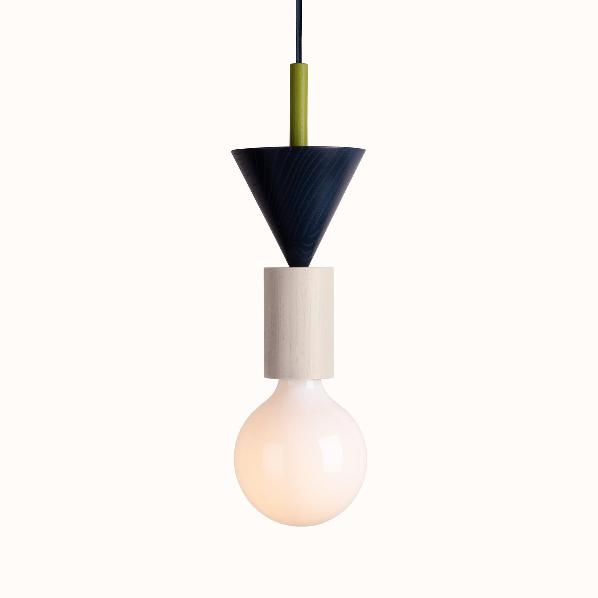 Suspension Kaléidoscope en bois et verre – vue 124