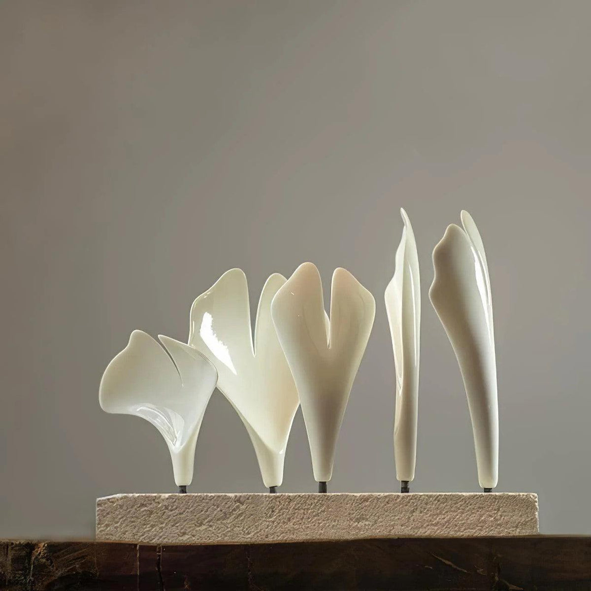 Lustre Cantilène en céramique et métal – vue 8