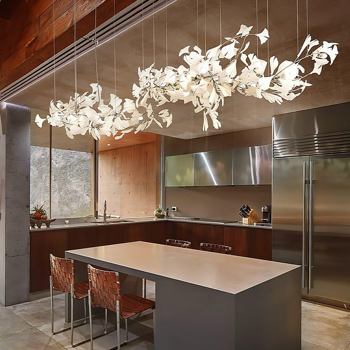 Lustre Calanque en céramique et fer – vue 13