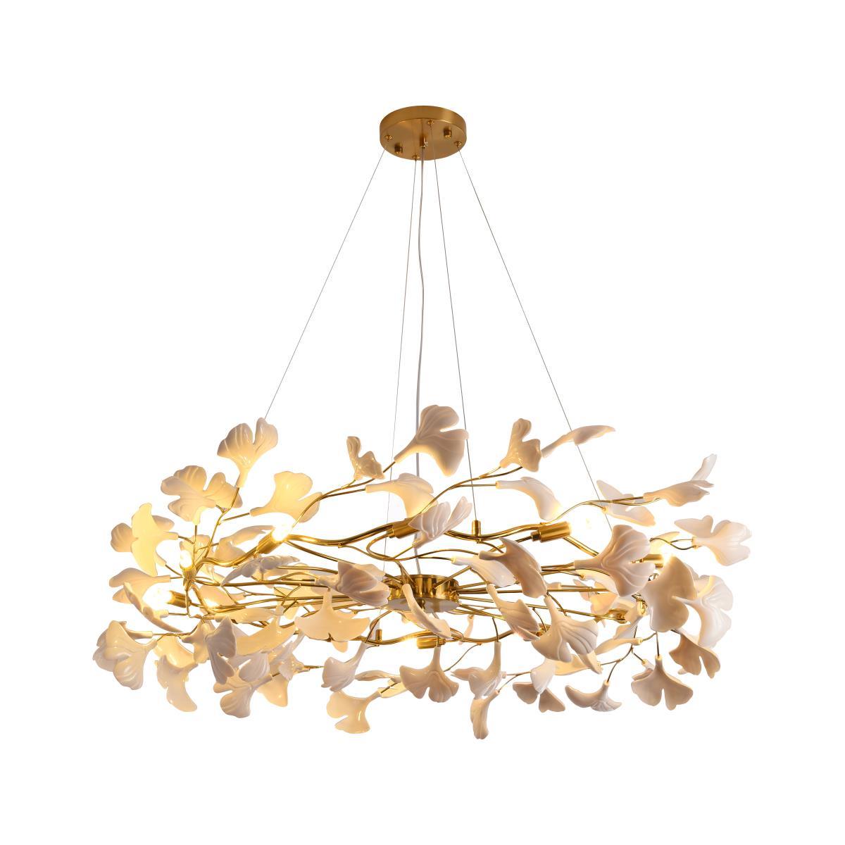 Lustre Gloria en céramique et fer – vue 8