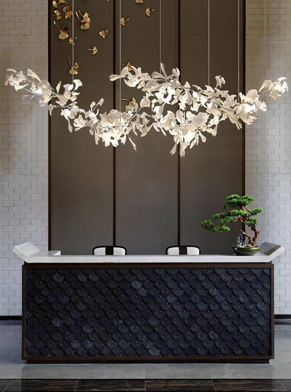 Lustre Castille en céramique et métal – vue 15