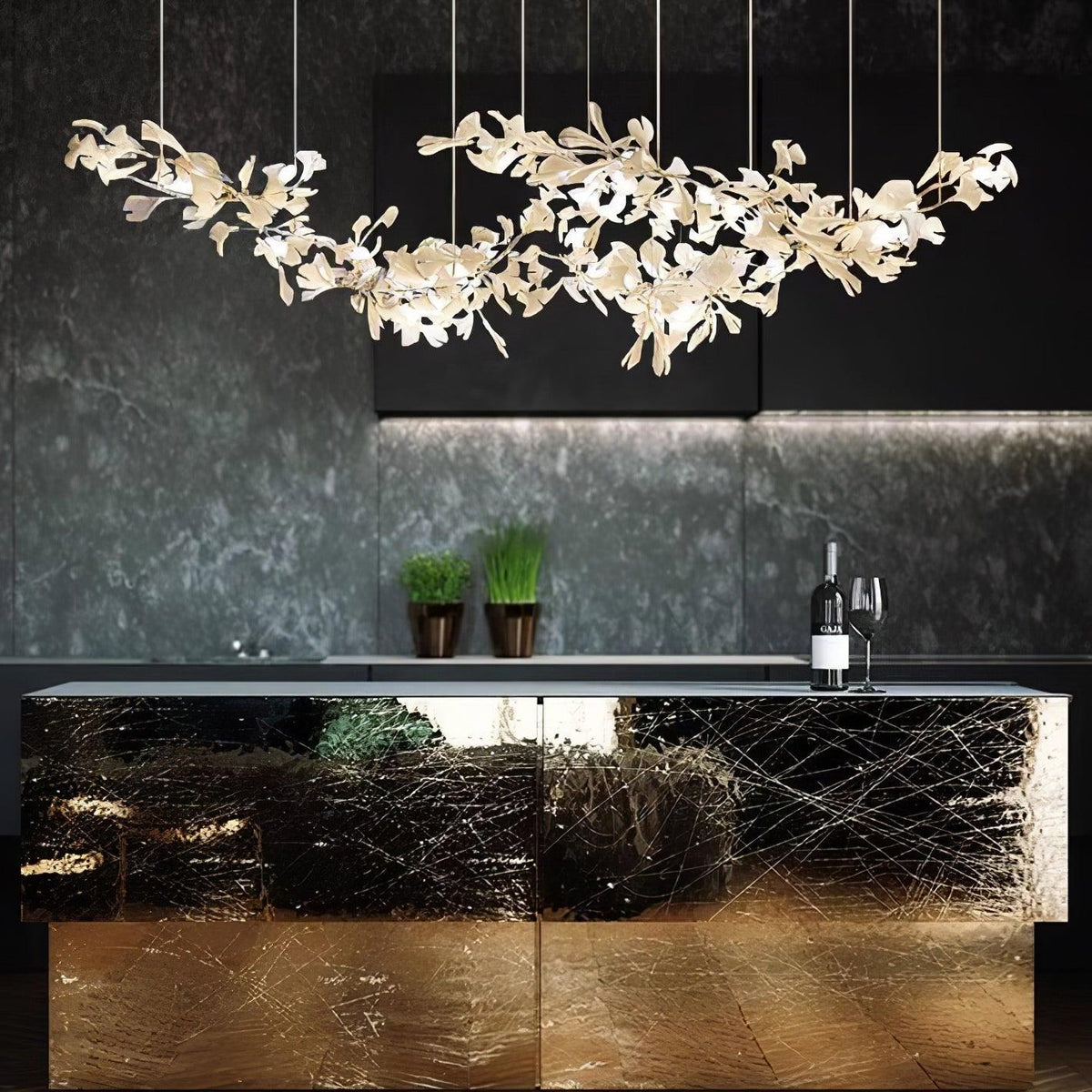 Lustre Castille en céramique et métal – vue 11