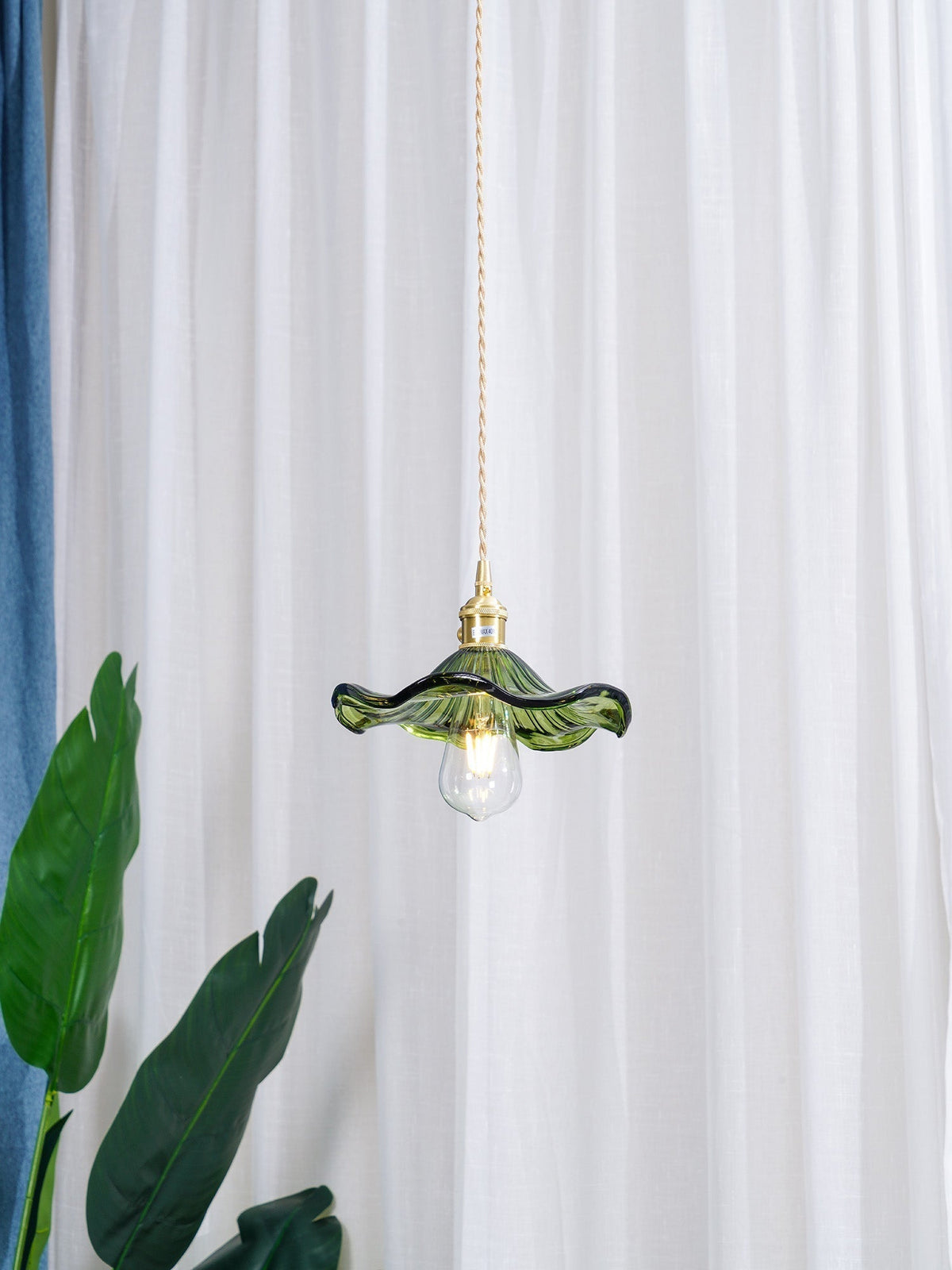 Suspension Arpège en verre et laiton – vue 29