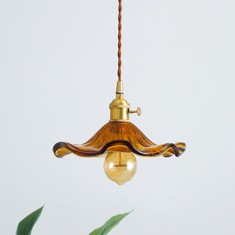 Suspension Arpège en verre et laiton – vue 45