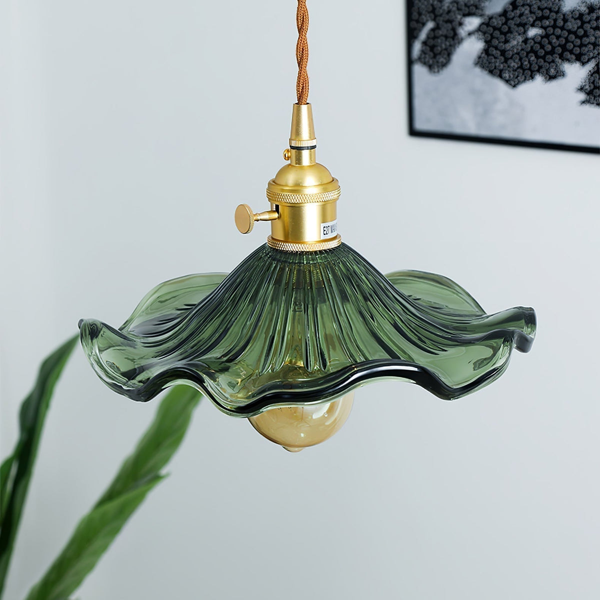 Suspension Arpège en verre et laiton – vue 41