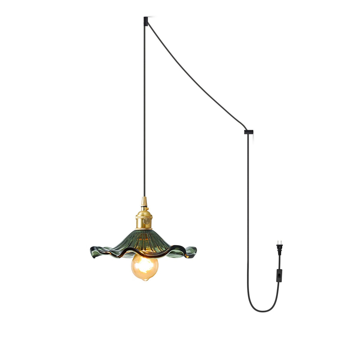 Suspension Arpège en verre et laiton – vue 49