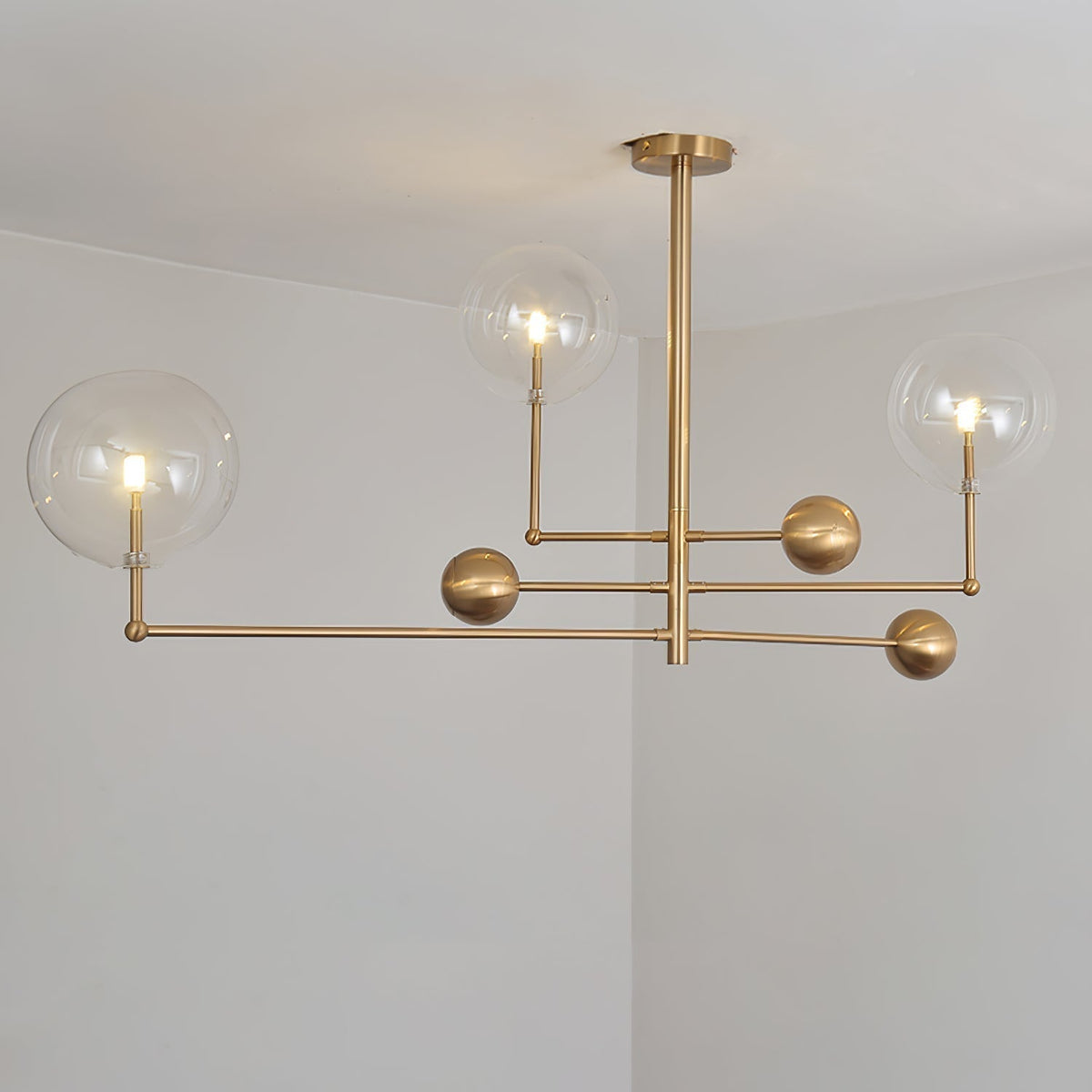 Lustre Boudoir en verre et métal – vue 34