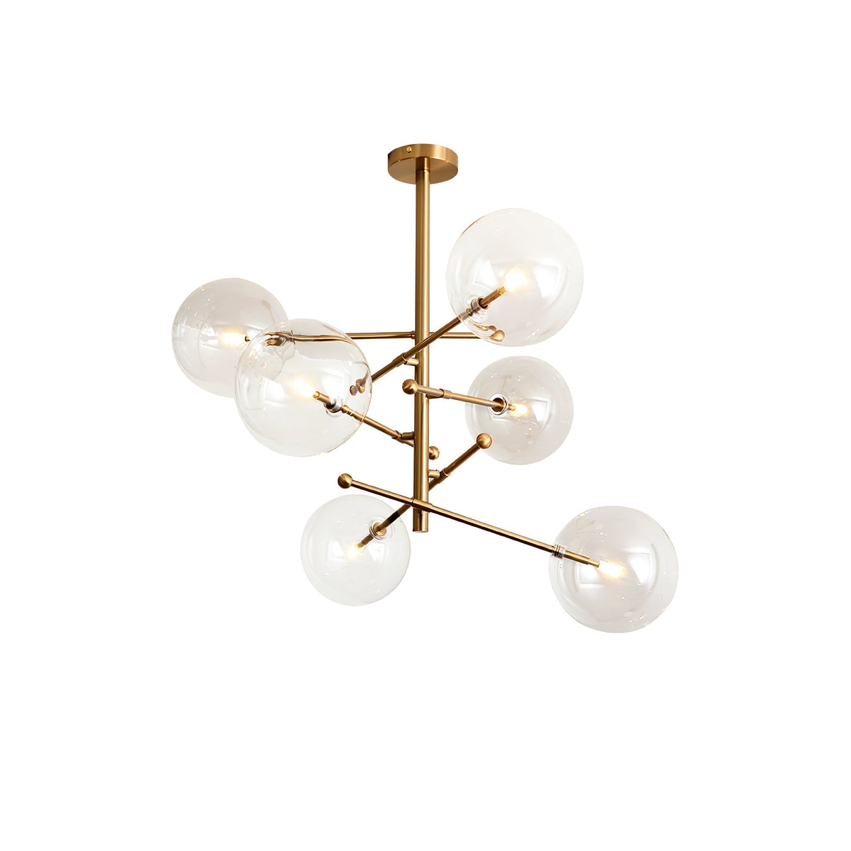 Lustre Boudoir en verre et métal – vue 39