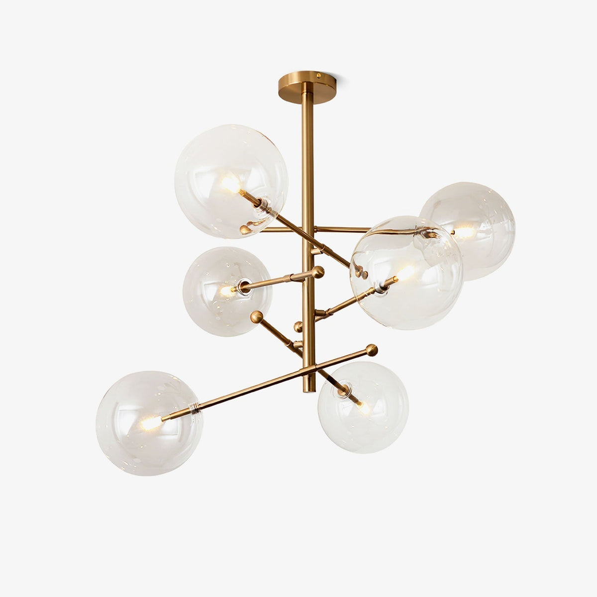 Lustre Boudoir en verre et métal – vue 37