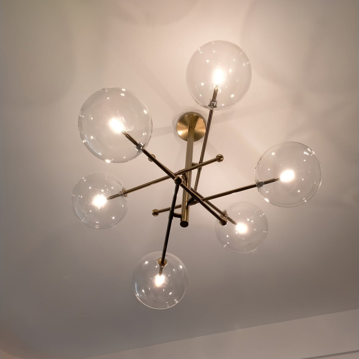 Lustre Boudoir en verre et métal – vue 10