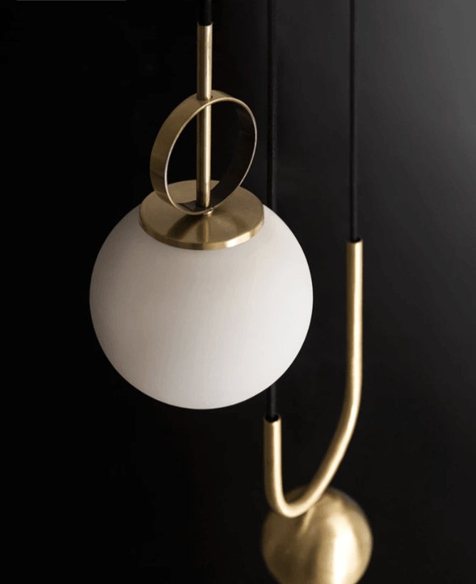 Suspension Chinon en verre et métal – vue 10