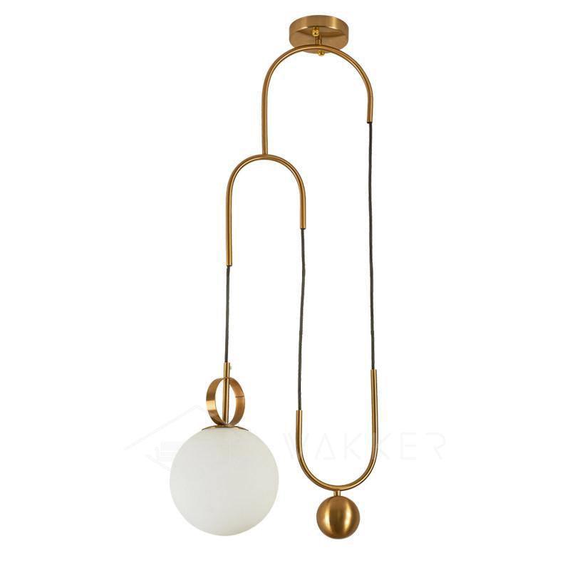 Suspension Chinon en verre et métal – vue 3