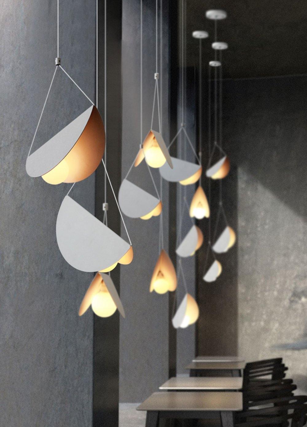 Suspension Cahors en verre et fer – vue 40
