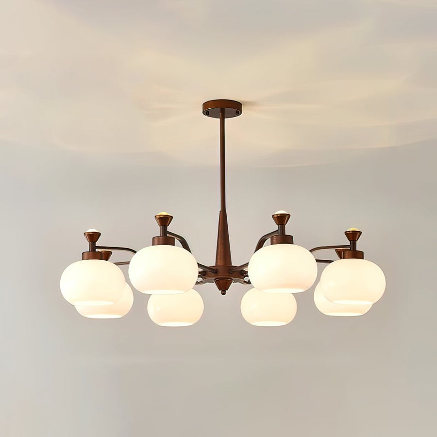 Lustre Cerfeuil en verre et métal – vue 3
