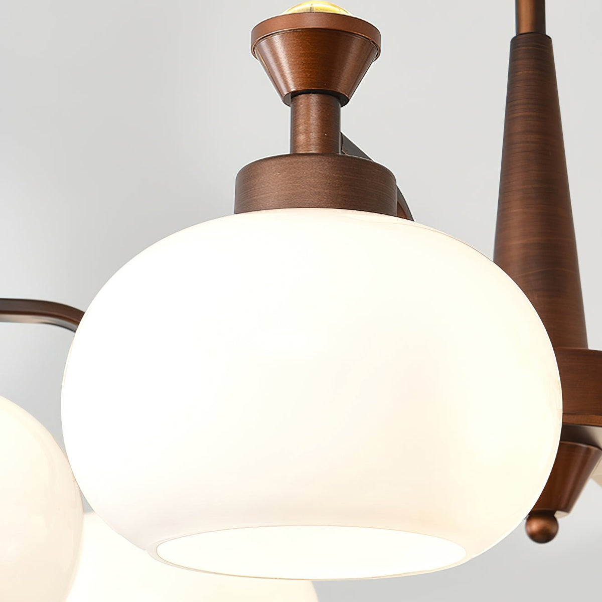 Lustre Cerfeuil en verre et métal – vue 15