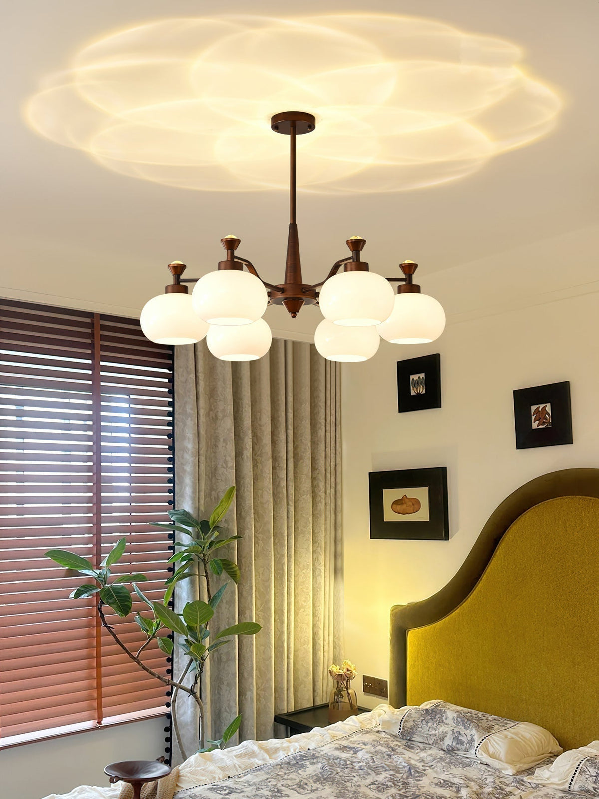 Lustre Cerfeuil en verre et métal – vue 17