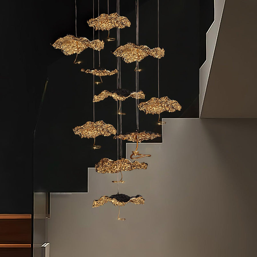 Lustre Joséphine en laiton – vue 2