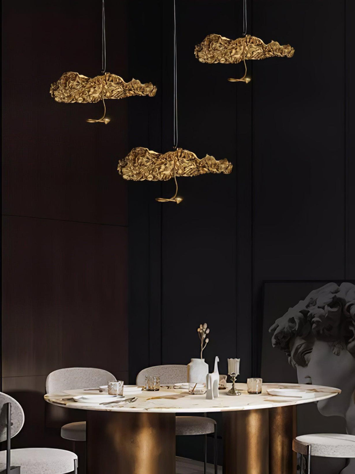 Lustre Joséphine en laiton – vue 22