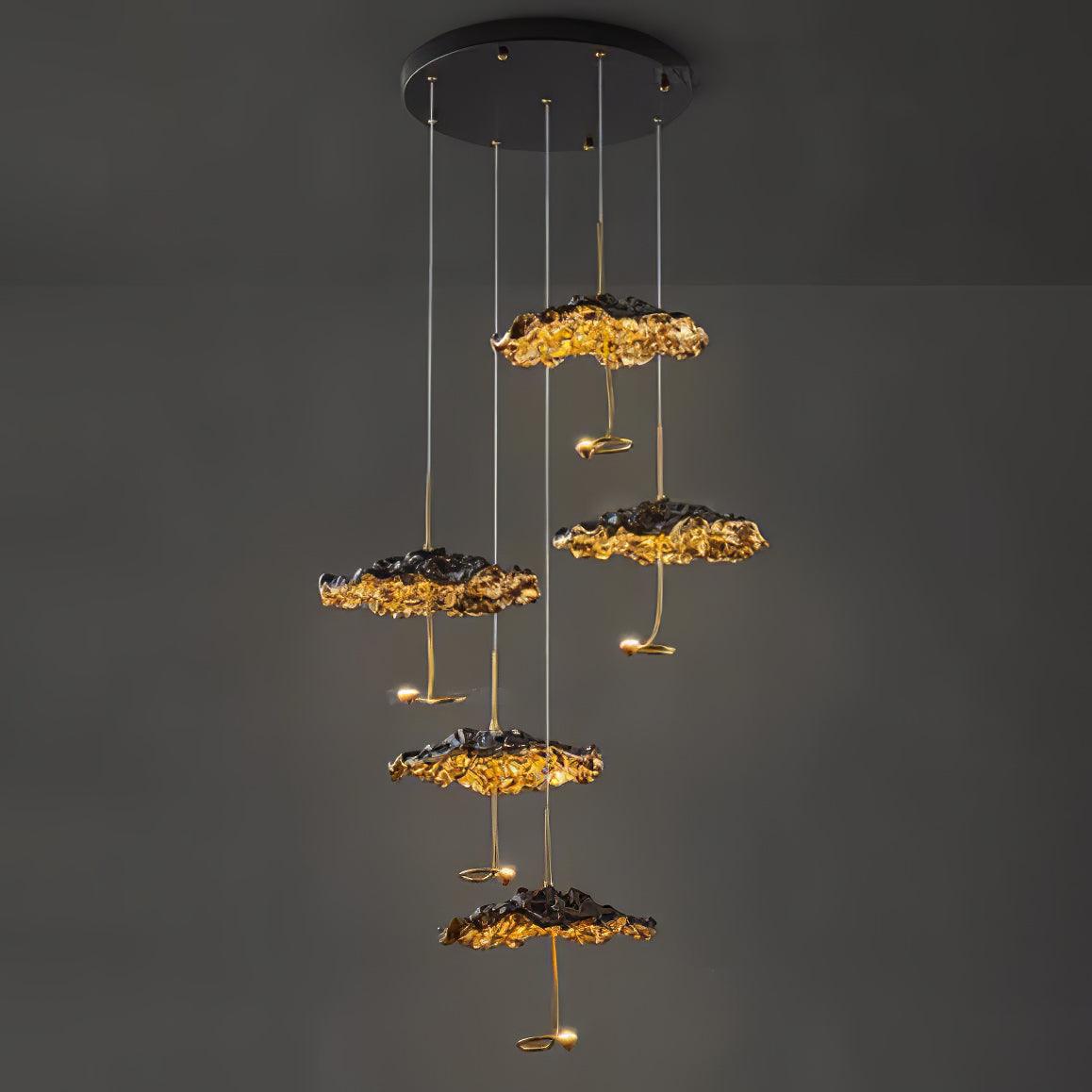 Lustre Joséphine en laiton – vue 30