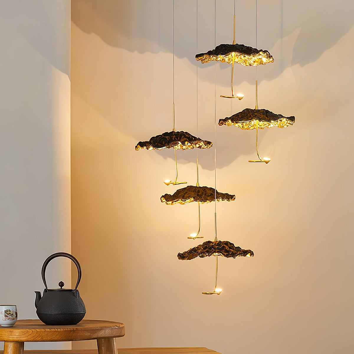 Lustre Joséphine en laiton – vue 39